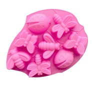 8 Cavity Insect Silicone Mold Butterfly Dragonfly Soap mould Cake decoration mould Baking mould