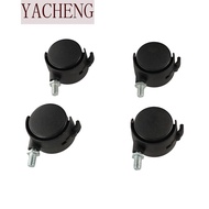 YACHENG Chair Wheel Swivel Rotating Black For Industrial Furniture with Brake Trolley Plate Silent F