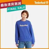 Timberland - 女款寬版Logo長袖套頭上衣
