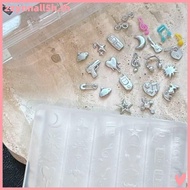 zzynnall5h Retro Music Sweet Cool Punk 3D Silicone Nail Mold Mermaid Tail Shell Templates For Nails 