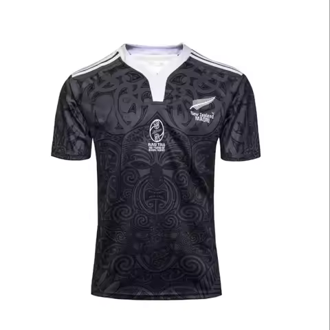New Zealand All Blacks 100th Anniversary Edition Rugby Suit 3d Printing High Quality Dry Quickly Men