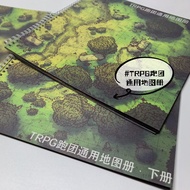 [Board Game Running Group Map] Dungeons and Dragons DND Running Group TRPG Universal Map Rewritable 