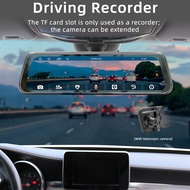9.36 Inch Touch Screen Wireless CarPlay Car Stream Media Dashcam DVR Rearview Mirror Dash Camera Rec