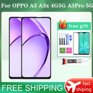Original OPPO A3 A3x 4G 5G A3 Pro 5G 2024 LCD Display Touch Screen Replacement