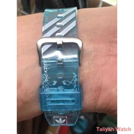 Casio G-Shock ❂43mm_G_Shock_Tapak Kucing Kuning DW 5900 (Cermin Kaca) Two Tone Yellow Strap Black Di