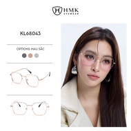 HMK Eyewear Metal Eyeglass Frames Polygonal Shape Fashion for Men and Women - KL68043
