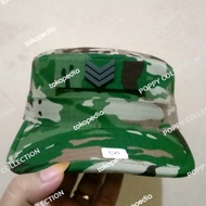 TOPI PET PDL LORENG NKRI TERBARU + PANGKAT LOGAM - TOPI PDL LORENG TNI