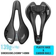 RYET Bicycle Saddle Ultralight Carbon EVA saddle 245x140mm Bike Seating for MTB Gravel Road Bike Sea