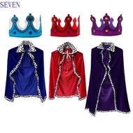 SEVEN Halloween Costume Cosplay Props, Cosplay Realistic Halloween King Cape, Creative Funny Cloak P