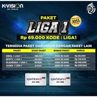 Voucher Paket K-Vision Bola Bri Liga 1 Indonesia Kvision Liga 1