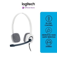 Logitech H150 Dual Plug Stereo Headset - Cloud White