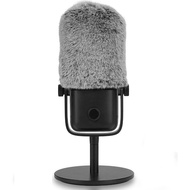 Creass Creators Furry Windscreen Compatible with Elgato Wave:1, Wave:3 Mic DeadCat Wind Cover Muff, 