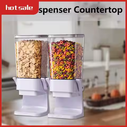 1 Piece Cereal Dispenser Countertop Cereal Containers Storage For Kitchen,Dry Food Dispenser