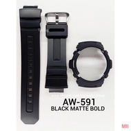 watch band Aksesori ☒✈CASIO G-SHOCK BAND AND BEZEL AW590 AW591 AWGM100 AWGM101 100% ORIGINAL