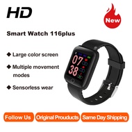 116 Plus Smart Watch Bluetooth Waterproof Sport Watch Smartwatch Heart Rate Monitor Blood Pressure W