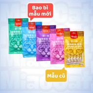 Wanpy Cat Reward Soup Pack of 5 Bars x 14g 5 Flavors to Stimulate Taste and Supplement Nutrition han