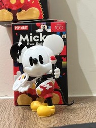 迪士尼100週年米奇好奇無界POPMART泡泡瑪特盒玩盲盒石膏款