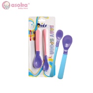 DODO Baby Spoon Heat Sensor, Pack of 2 DAC030 ASOKA Heat Sensor Spoon/