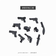 New Product Small Particle Building Blocks Weapons Military Minifigures Plastic Desert Eagle Glock M