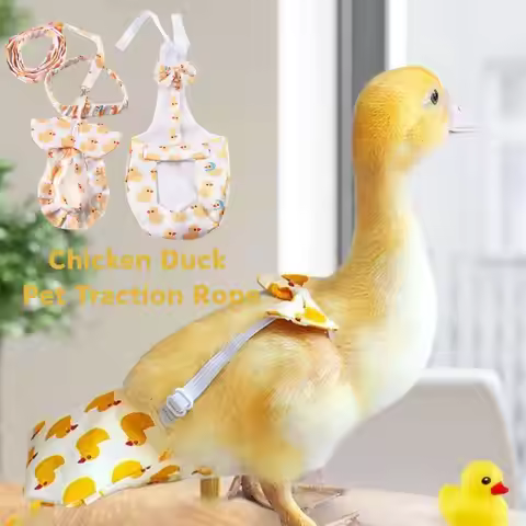 Cute Pet Duck Diaper Reusable Adjustable Chicken Diapers Poultry Costume Goose Breast Strap Chicken 