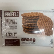 Proffle Biskuit Waffle Tinggi Protein Rasa Coklat Butter 60gram