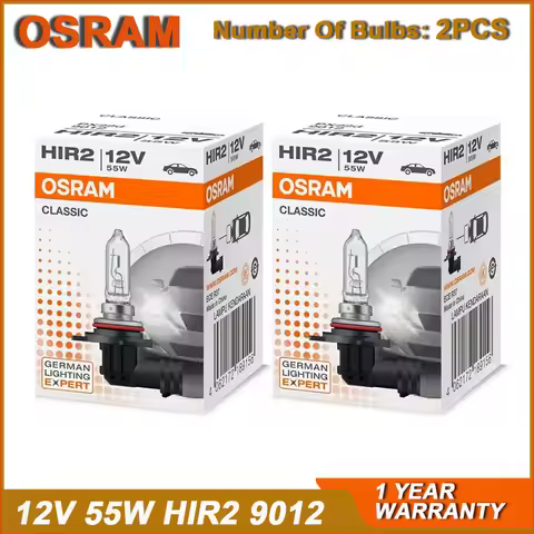 OSRAM HIR2 PX22d 9012 CLASSIC Halogen Headlight 12V 55W 3200K Original Line Car Bulb Auto Lamp Stand