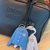 Paris Heavy Industries uim Bag Pendant Blue Shirt Mirror Accessories Exquisite Girl High Luxury Car 