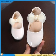 [READY STOCK] 1-7y Princess Sweet Black White Glossy Soft Comfortable Dinner Outing Cover Shoe (size