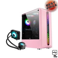 เคสคอมพิวเตอร์ ATX CASE (NP) TSUNAMI COOLMAN 190-1 LIQUID COMBO ABLAZE (PINK) ประกัน 1Y