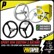 PROTAPER 3 Batang Custom Sport Rim Hub Adapter Pnp Y15 Y15ZR/ Y16 Y16ZR/ LC135/ 125ZR Y125ZR (140/140-17)(160/160-17)