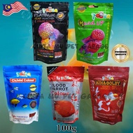 Flowerhorn fish food head up head huncher Topka  makanan ikan flowerhornfish food okiko