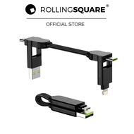 Rolling Square InCharge X Keyring 100W-Black สายชาร์จ