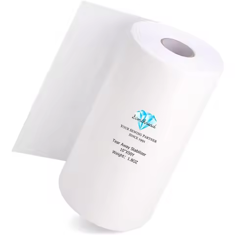 Simthread Tear Away Embroidery Stabilizer Backing - 1.8 Ounces Medium Weight for Machine Embroidery