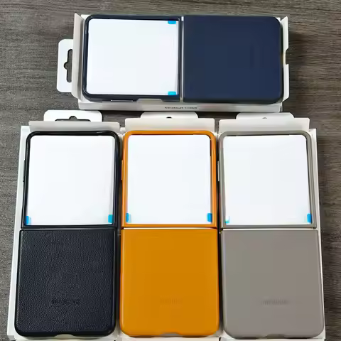 For Samsung Galaxy Z Flip 7 Flip7 Phone Case Eco Leather Magnetic Protective Cover z flip7 High Qual