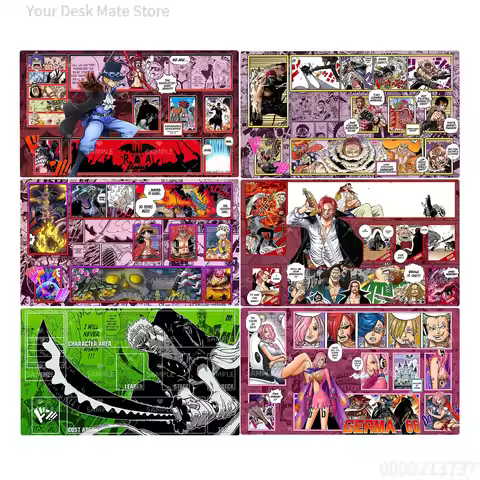 One Piece Zoro Reiju Card Battle Mat Opcg Shanks Single Player Board Game Card Battle Card Pad Gift 