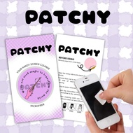 PATCHY Microfiber Screen Cleaner YOU DO NOT NEED MAGIC - Reusable 4x4cm Compact Sticker for Easy Scr