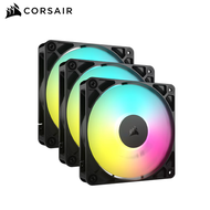 【不單售】Corsair 海盜船 RS120 ARGB 黑 三入組 (PWM/圓頂軸承/Zero RPM模式/2100 RPM/5年保固)
