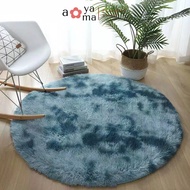 AOYAMA - Tie Dye Carpet RoundOMBRE 1 meter floor carpet