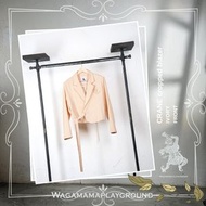 CRANE 西裝外套(短身) #男女同款 #日本布料 (2色：象牙白色/黑色) #香港製造