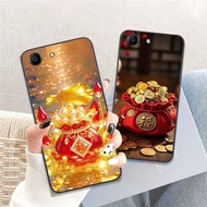 Case for Oppo F1s / F3 / F3 Lite / F3 Plus printed with gold money bag, lucky and fortune bag