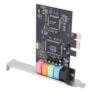 (IKHJ) PCIe Sound Card 5.1, PCI Express Surround Card 3D Stereo Audio with High Sound Performance PC Sound Card CMI8738 Chip