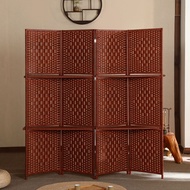 [Room Partition] Rattan Divider/Bamboo Divider/Partition/Folding Screen Pastoral Straw Subareas Scre