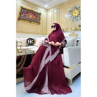 Gamis Polos Mewah Aqifa Syari Series Hk By Dermawan