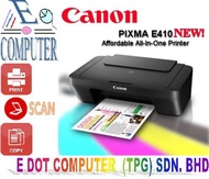 Canon PIXMA E410 Ink Efficient Printer ( ORIGINAL FULL SET ) ~ " 3YearWarranty 1-to-1 Onsite EXCHANGE"