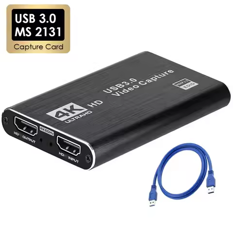 4K USB 3.0 Video Capture Card 1080P 60Hz HD HDMI-compatible Video Recorder Grabber For PS4 Switch Ga