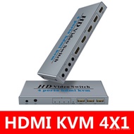 WIISTAR HDMI KVM Switcher 4K 4 in 1 out KVM Switcher Keyboard Moe B Shared Display Synchronization Controller B KVM Swit