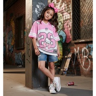 OLIVERKIDS - Boys and girls jersey 3-12 years NO 25 print Full Printing Women Girls Half Vintage Str