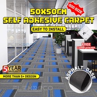 50X50CM Karpet Lantai Tikar persegi Pejabat Tidak Tergelincir Floor Carpet Tiles Non-Slip Carpet Off