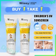 Wiieey Baby Sunscreen Outdoor Sun Protection Repair SPF50+ Face and Body Kids Sunblock