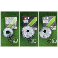 RACEWELL COGS/CASSETTE CHROME PLATED 8SPEED/9SPEED/11SPEED